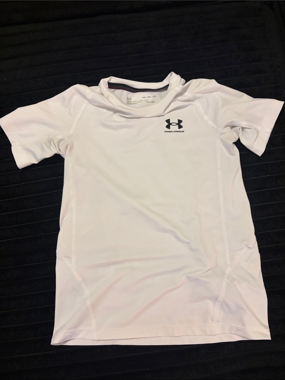 Under Armour Kids White Short-Sleeve Athletic Tee